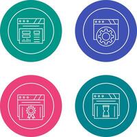 Dashboard and Browser Icon vector