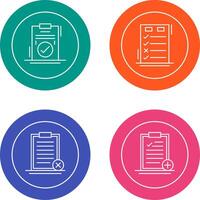 Today to Done Check List and Checkmark Icon vector