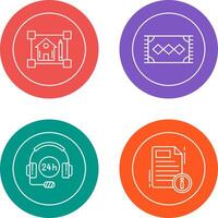 blueprint and rug Icon vector