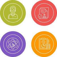 Air Conditioner and Home Automation Icon vector