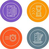 Check List and Quick Response Icon vector