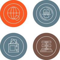 Internet and Spy Icon vector