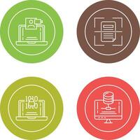 Call and Scan Icon vector