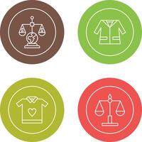 International Law and Suit Icon vector