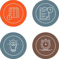 Deadline and Task Management Icon vector