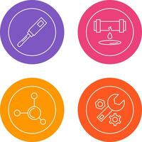 Screwdriver and Leak Icon vector