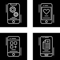 Setting and Favourite Icon vector