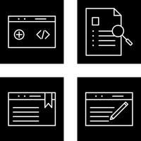 clean code and case study Icon vector