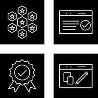 reputaion management and qc passed Icon vector