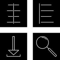 center align and left align Icon vector