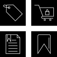 tag and cart Icon vector