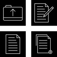 folder and edit document Icon vector