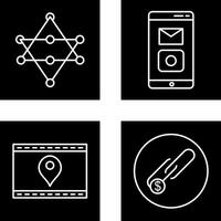 Networks and Mobile Applications Icon vector