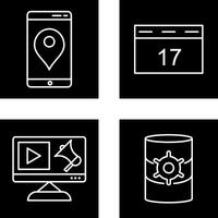 Gps Service and Event Management Icon vector