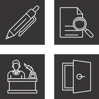 Pen and search Icon vector