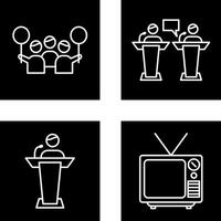 Protest and Debate Icon vector