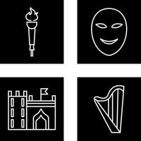 Museum Torch and Ancient Icon vector