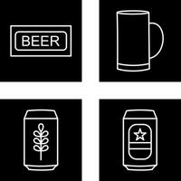 Beer Sign and Beer Mug Icon vector