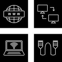 Sharing Systems and World Wide Icon vector