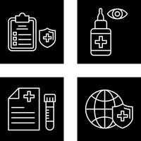 Medical Protection and Eye Icon vector