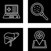 Laptop and Analytics Icon vector