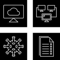 Cloud Systems and Connected Icon vector