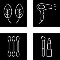 Herb and Hair removal Icon vector