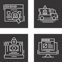 Search and Free delivery Icon vector