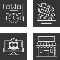 Time is Money and Offer End Icon vector