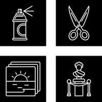 Spray and Scissors Icon vector