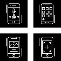 Voice Record and Device Icon vector