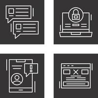 Lock and Project Consulting Icon vector