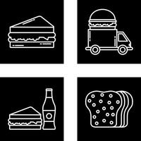 Sandwich and Fast Food Icon vector