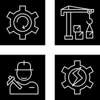 Upgrade and Robotic Arm Icon vector