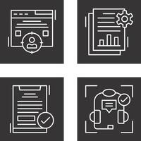 Target Audience and SEO Report Icon vector