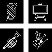 Needle and Easel Icon vector