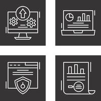 Upload and Dashboard Icon vector