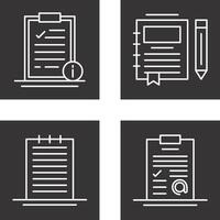 Info and Journal Icon vector