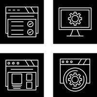 Web Browser and Monitor Screen Icon vector