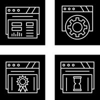 Dashboard and Browser Icon vector