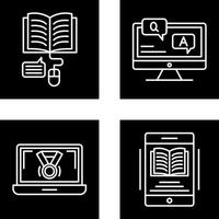 Online Learning and Faq Icon vector