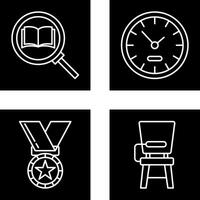 Search and ClockSnack and Money Icon vector