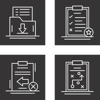 Save List and Task List Icon vector