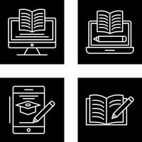 Digital Learning and Written Icon vector