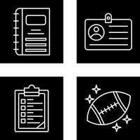 Notebook and CardSnack and Money Icon vector