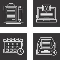 Contract and Question Icon vector