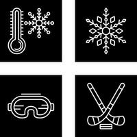 Snow Flake and Cold Icon vector