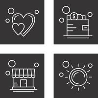 Heart and Wallet Icon vector