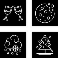 Wine and Cookie Icon vector