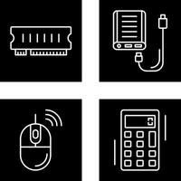 Ram and Power Bank Icon vector